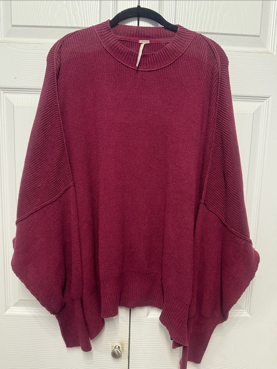 Free People Sweaters - Free people Easy Street Tunic Sweater In Burgundy S/P